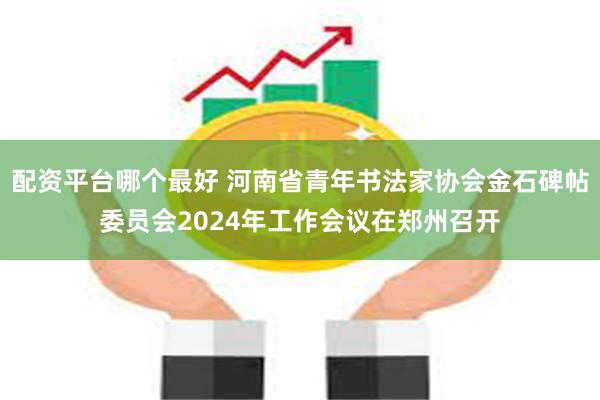 配资平台哪个最好 河南省青年书法家协会金石碑帖委员会2024年工作会议在郑州召开