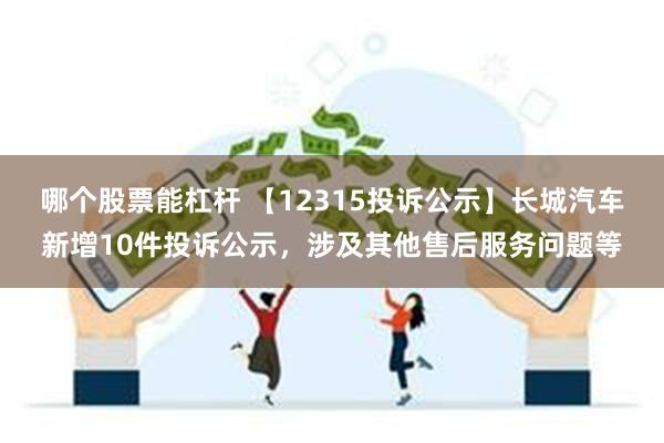 哪个股票能杠杆 【12315投诉公示】长城汽车新增10件投诉公示，涉及其他售后服务问题等