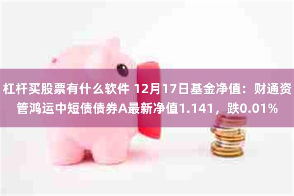 杠杆买股票有什么软件 12月17日基金净值：财通资管鸿运中短债债券A最新净值1.141，跌0.01%